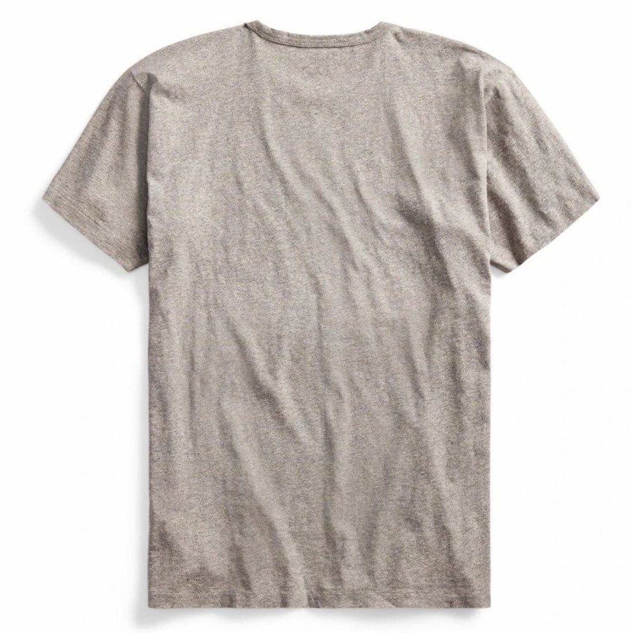 New * Rrl By Ralph Lauren S/S Logo T-Shirt Heather Grey