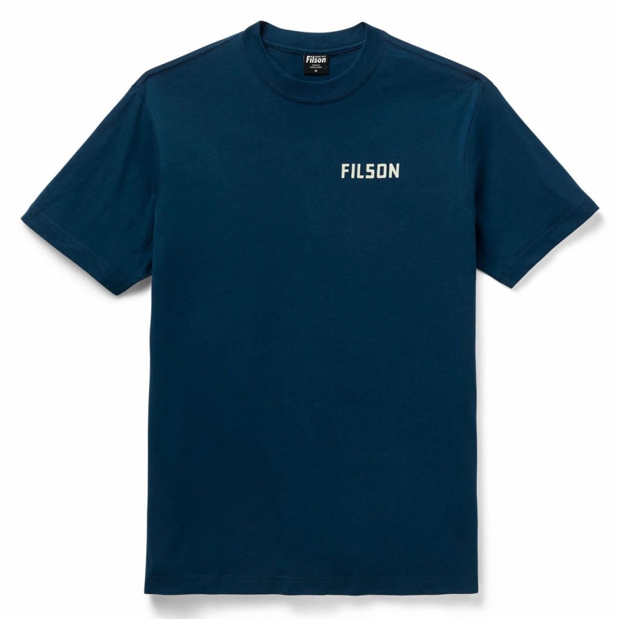 Wholesale * Filson S/S Ranger Graphic T-Shirt Marine Blue Plane