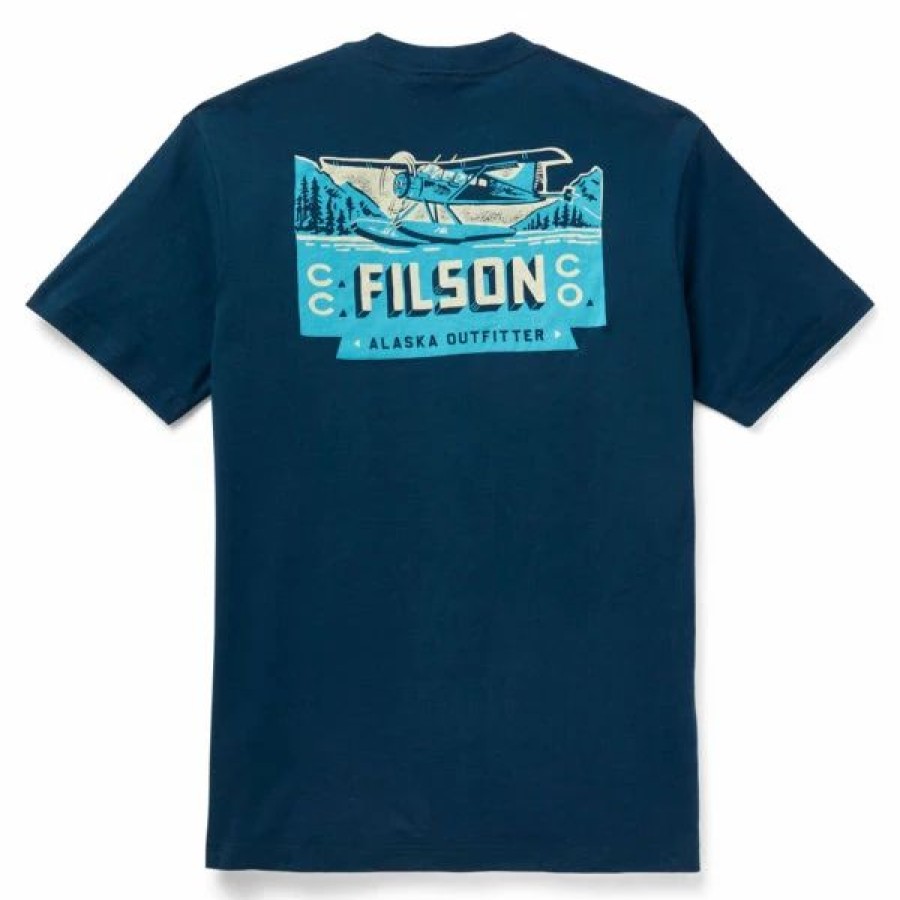 Wholesale * Filson S/S Ranger Graphic T-Shirt Marine Blue Plane