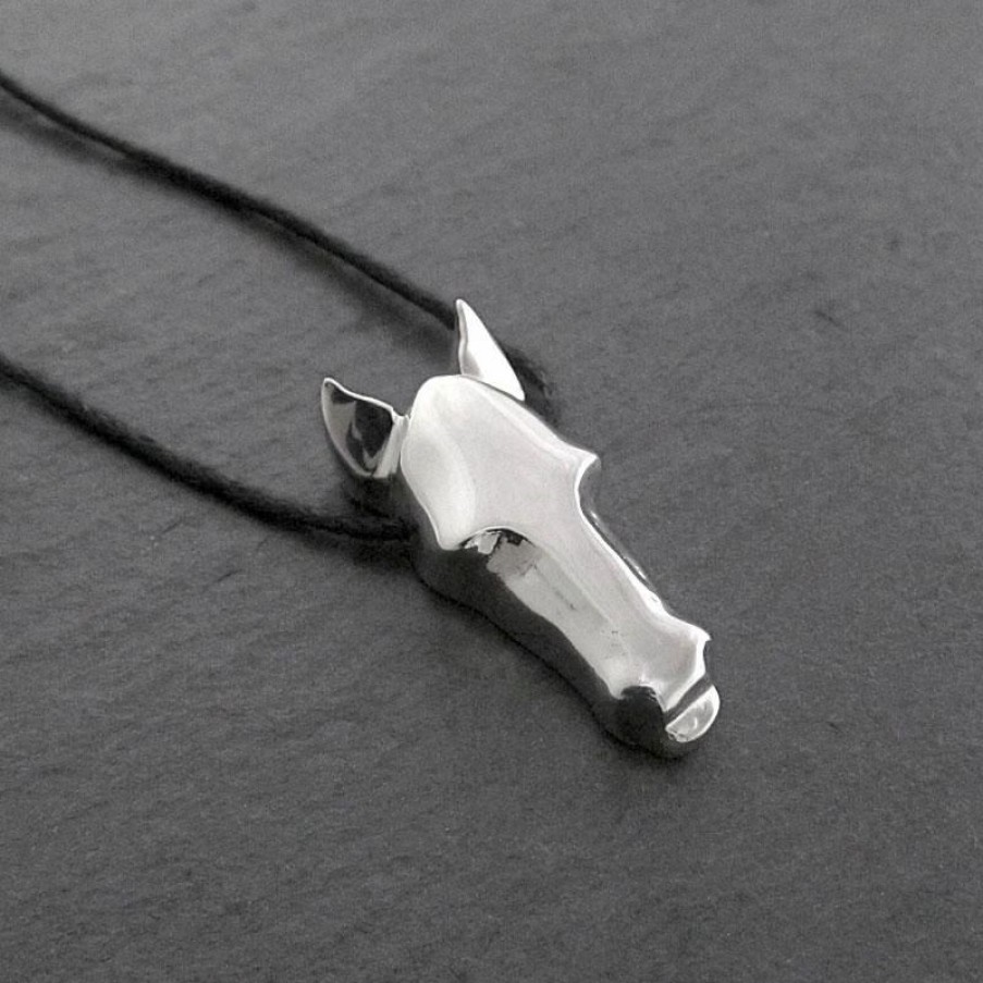 Online * Andree Chenier Sterling Silver Horse Necklace