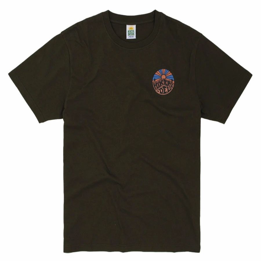 Hot * Hikerdelic Original Logo T-Shirt Military Green