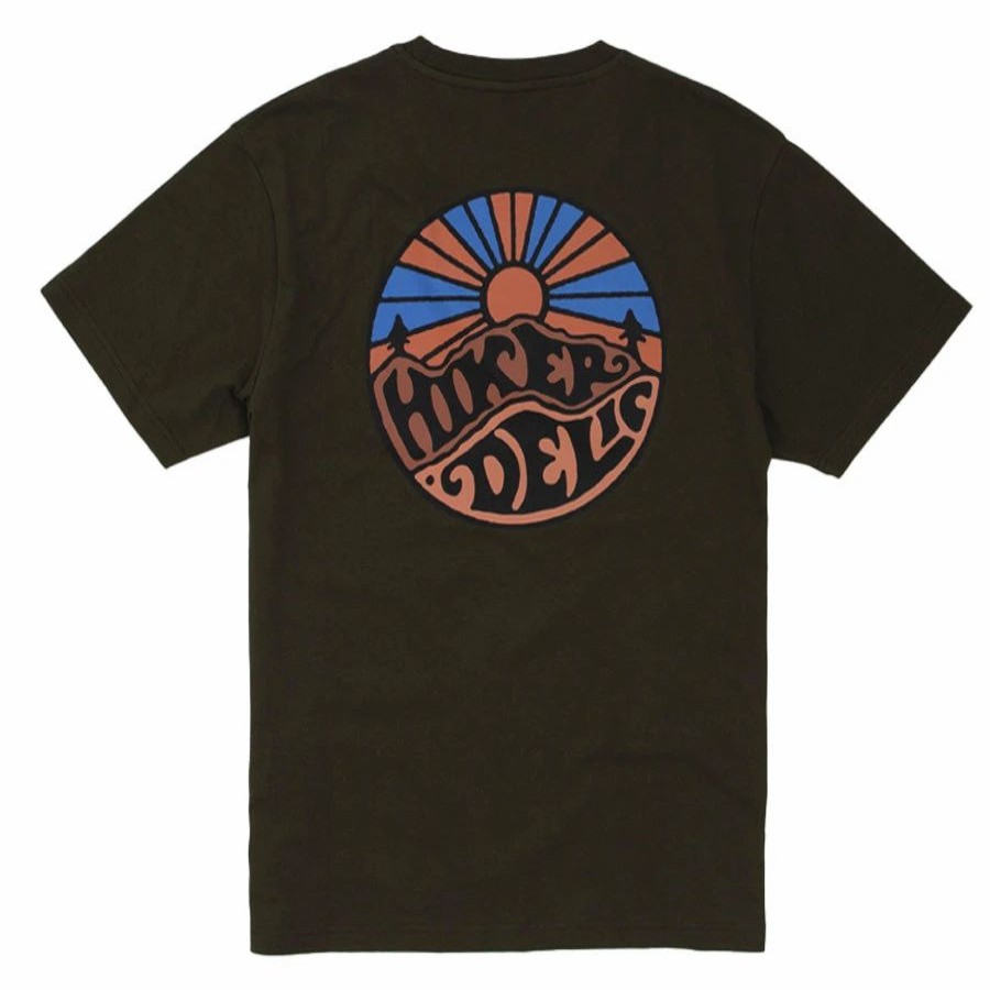 Hot * Hikerdelic Original Logo T-Shirt Military Green