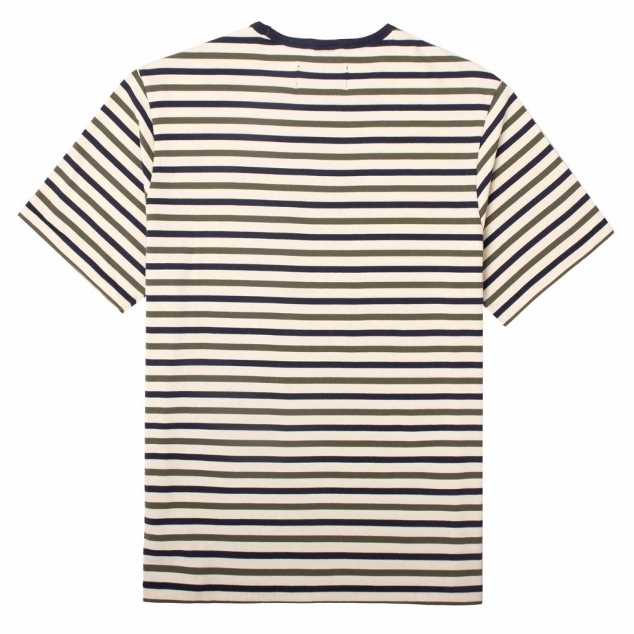 Online * Corridor Organic Striped T-Shirt Natural