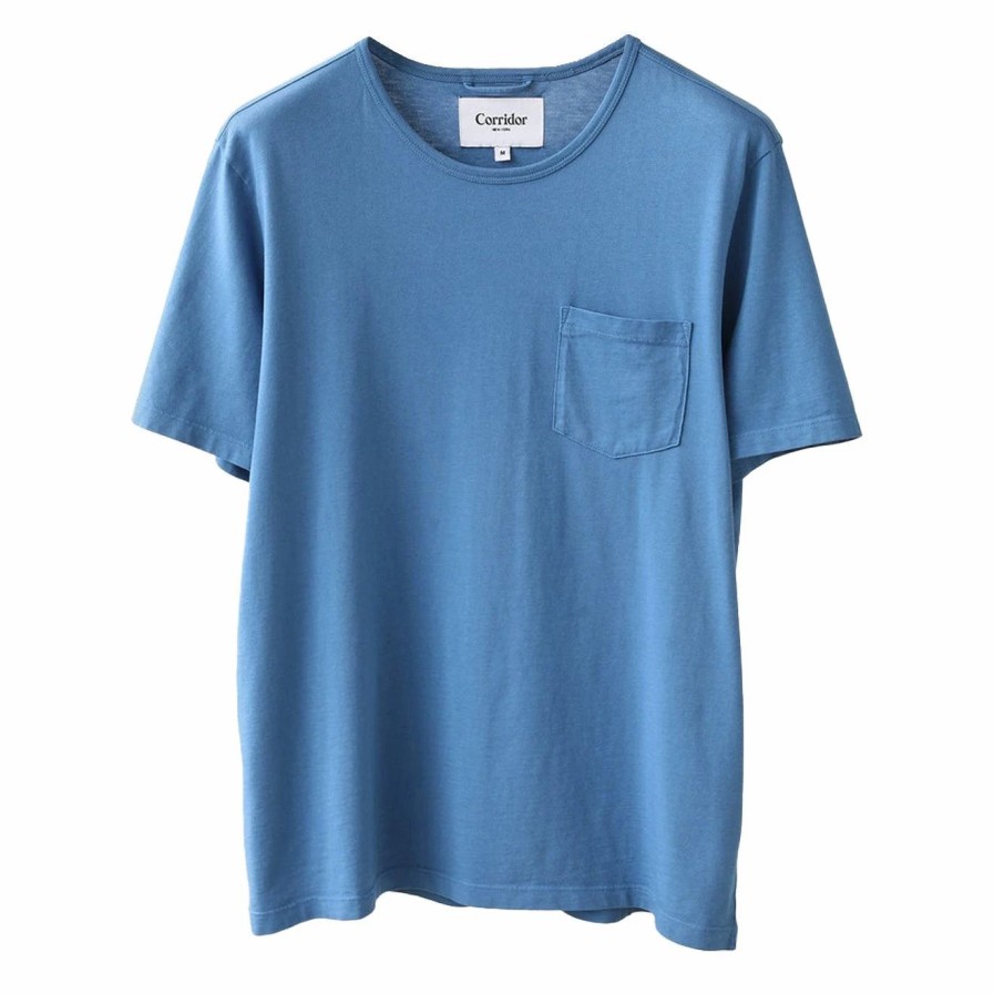 Best * Corridor Garment Dyed S/S Tee Blue