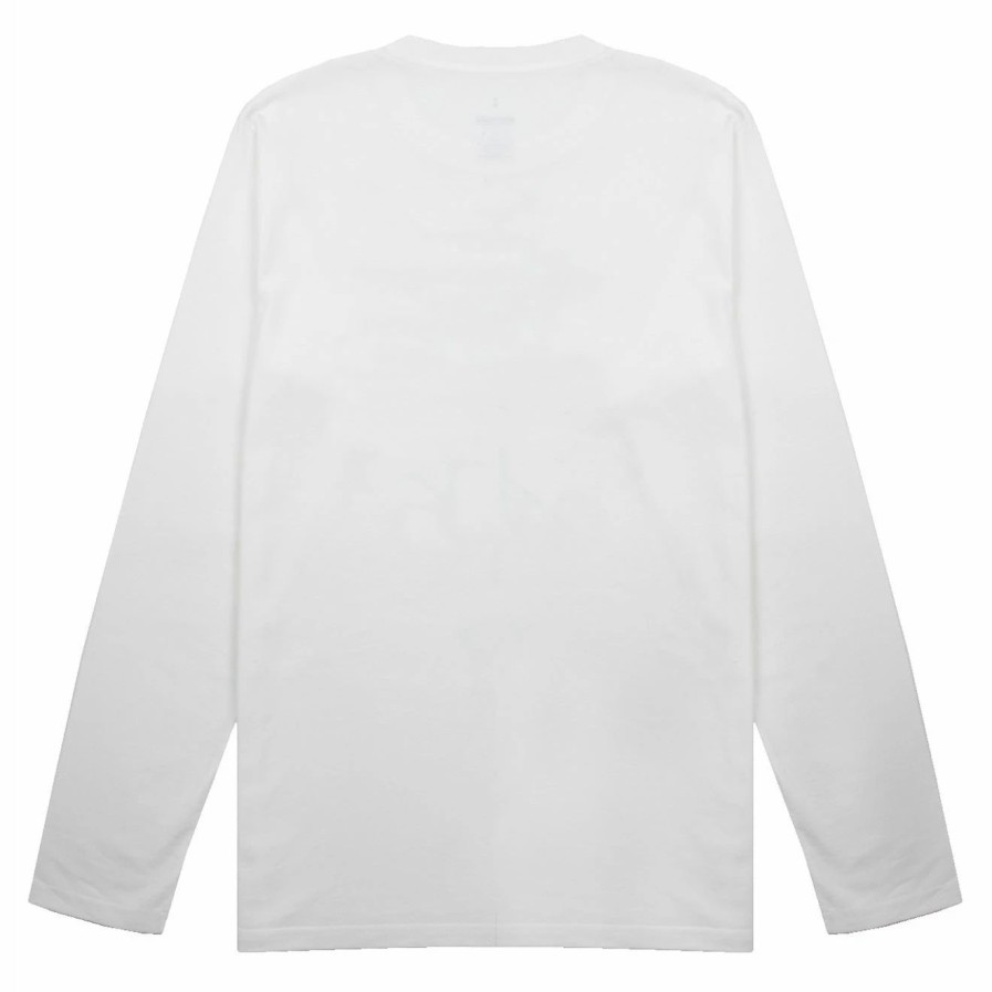 New * Snow Peak Typography Long Sleeve Tee White