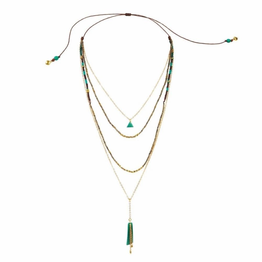 Best * Fair Trade Winds Lulu Necklace In Emerald