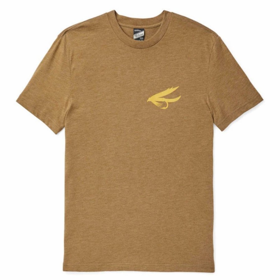 Best * Filson Buckshot Fly Fish T-Shirt Olive / Drab Heather Olvdrbhthr