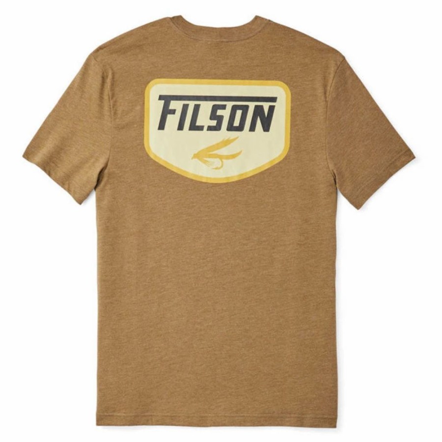 Best * Filson Buckshot Fly Fish T-Shirt Olive / Drab Heather Olvdrbhthr