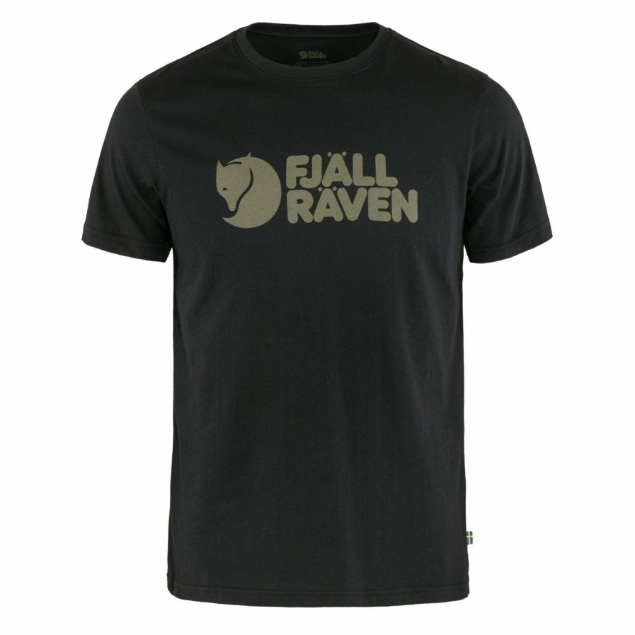 Hot * Fjallraven Logo T-Shirt Black