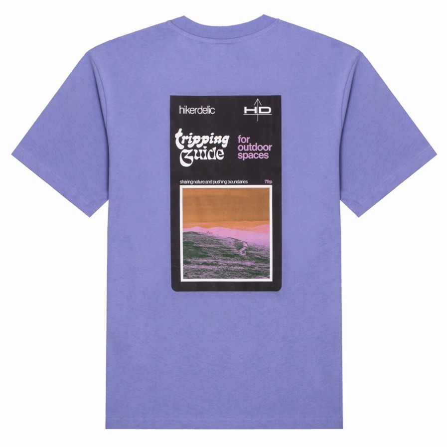 Hot * Hikerdelic Maps Ss T-Shirt Digital Violet