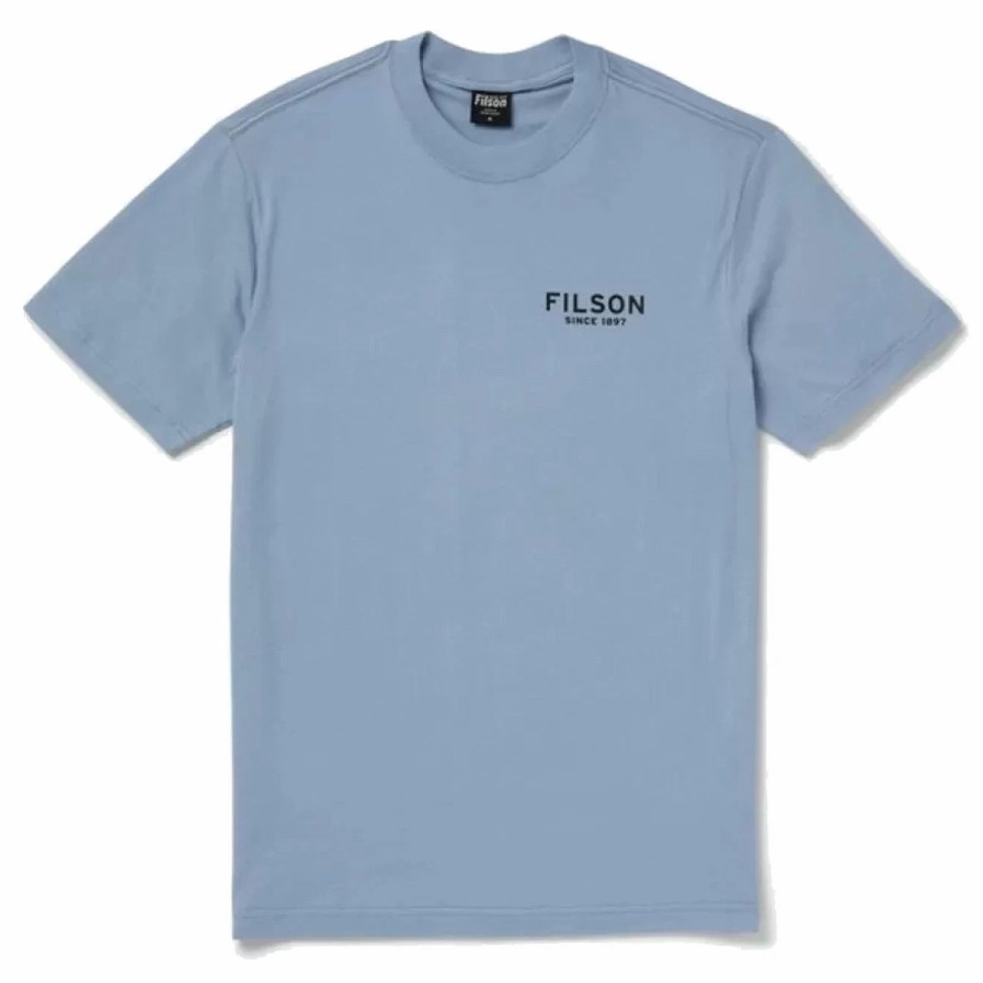 Best * Filson S/S Ranger Graphic T-Shirt Fast Track Blue Eagle Blueeagle