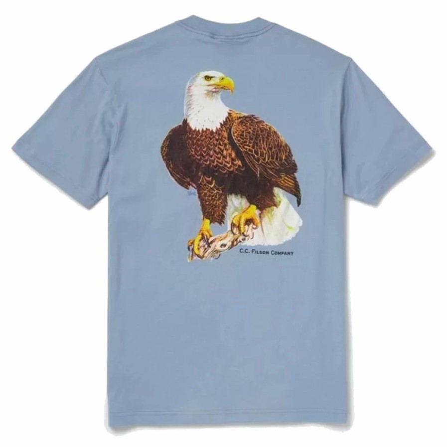 Best * Filson S/S Ranger Graphic T-Shirt Fast Track Blue Eagle Blueeagle