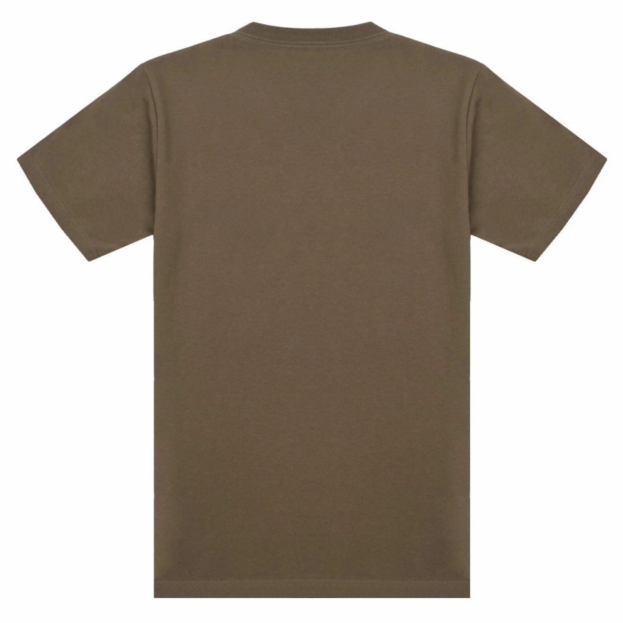 Hot * Snow Peak Typography Tee Brown