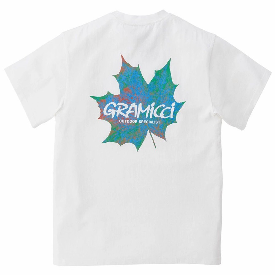 Clearance * Gramicci Leaf Tee White