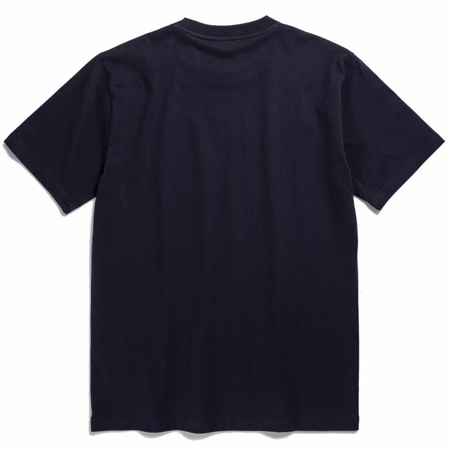 Wholesale * Norse Projects Johannes Standard Logo Tee Dark Navy